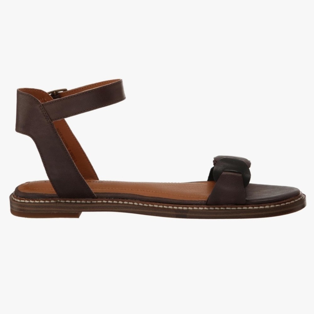 NEW LUCKY BRAND | $79 Kyndall Two-Toned Leather Sandals - Picture 7 of 8